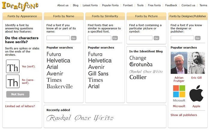 Best Sites Identify Fonts Identifont