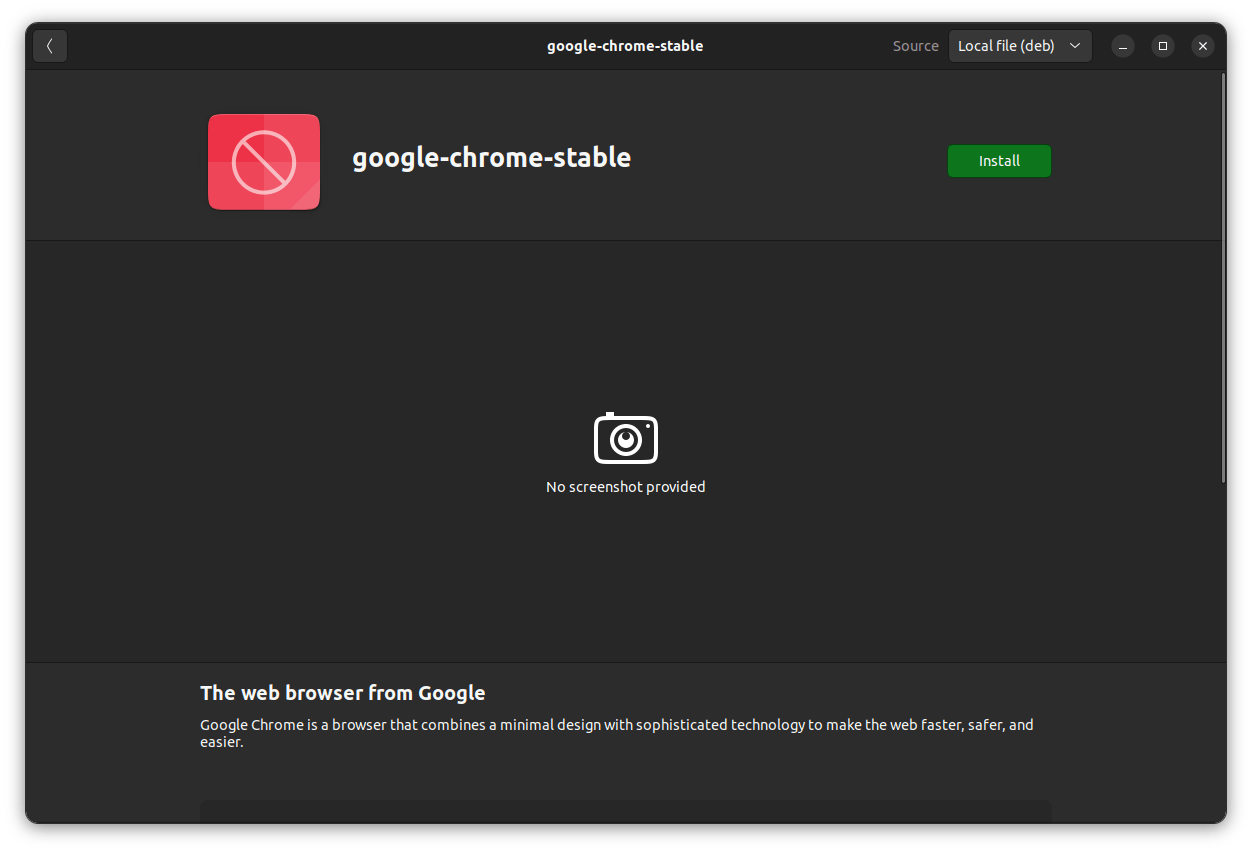 Chrome Install Browser