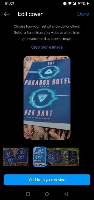 Find Reel Templates Instagram Add Cover