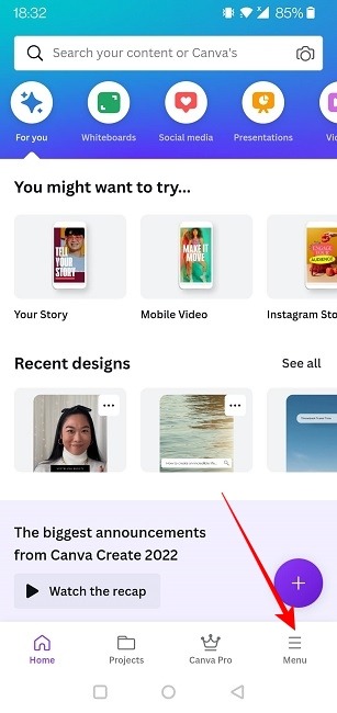 Find Reel Templates Instagram Canva Hamburger Menu