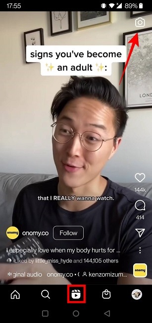 Find Reel Templates Instagram New Reel Screen