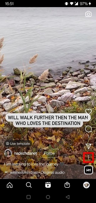 Find Reel Templates Instagram Use Template Thee Dots