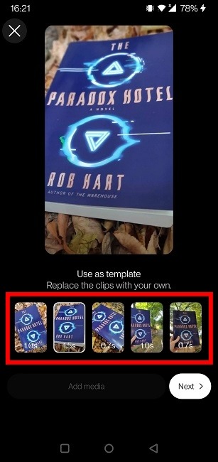 Find Reel Templates Instagram Video Parts