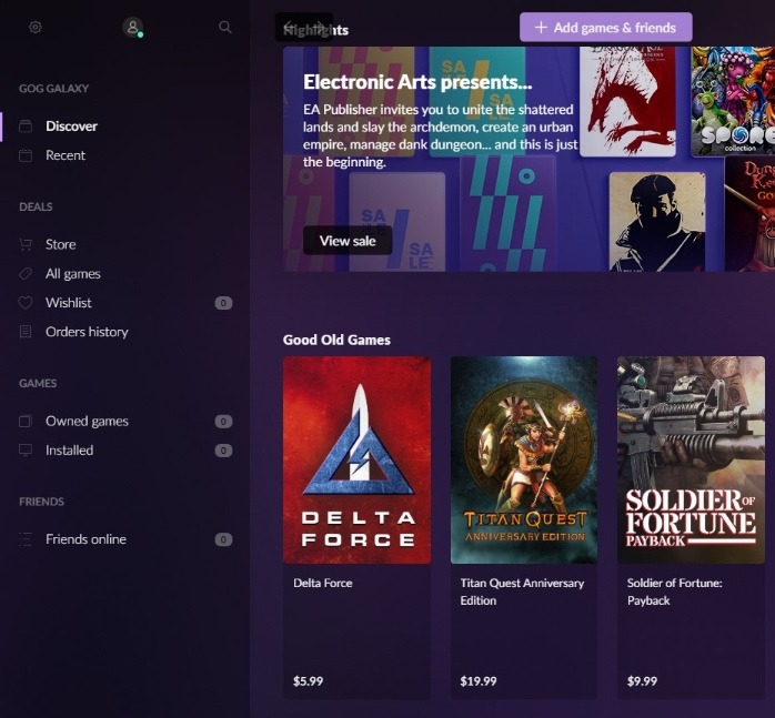 Game Launchers Gog Home