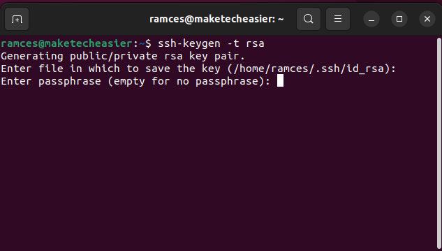 Generate Ssh Key Linux 02 Add New Passphrase