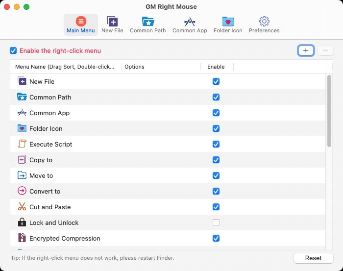 Gm Right Mouse Preferences 1