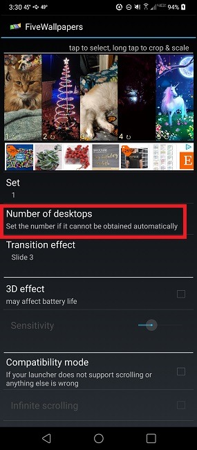 How To Add A Different Wallpaper To Each Android Screen Five Desktop