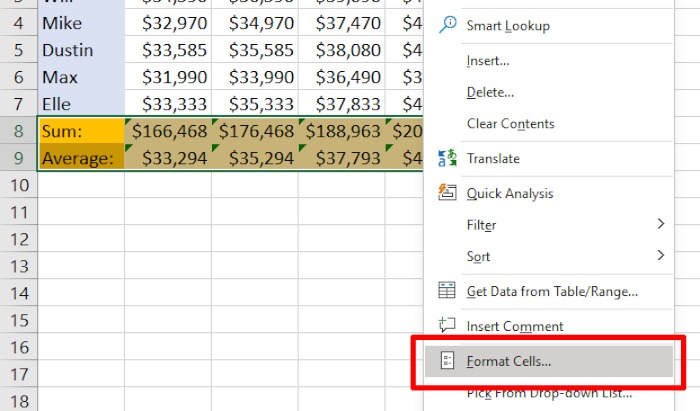 How To Lock Cells Format Selected Specific Cells