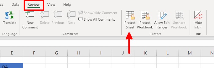 How To Lock Cells Review Tab Protect Sheet
