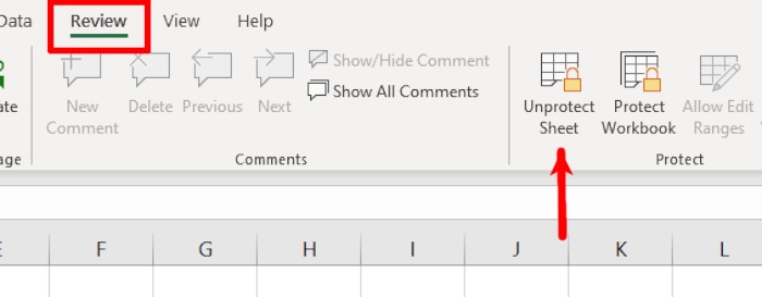 How To Lock Cells Review Tab Unprotect Sheet