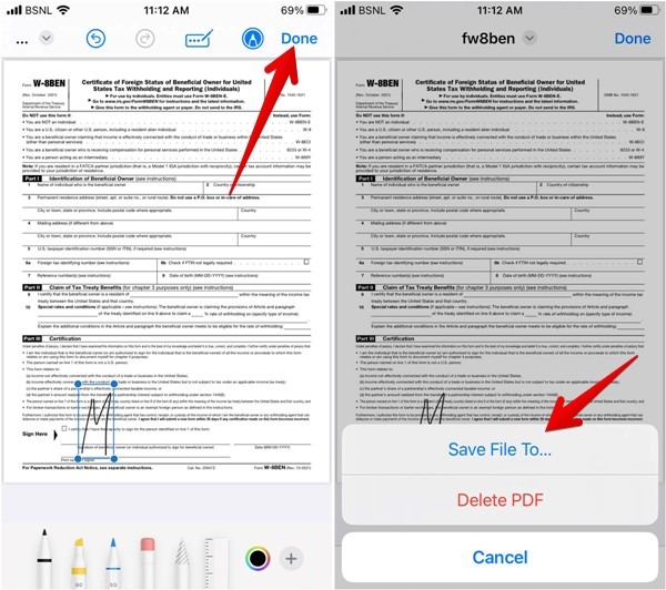Iphone Safari Markup Draw Save