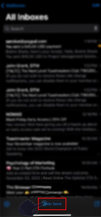 Iphone Email Undo Send