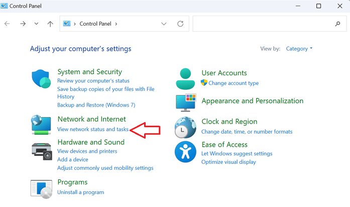WiFi-Network-Not Showing-Up-View-Network-Status-And-Tasks