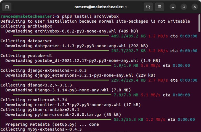 Install Archivebox Linux 07 Install Archivebox Binary