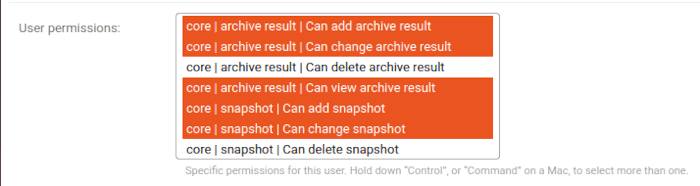 Install Archivebox Linux 28 Select New User Permissions
