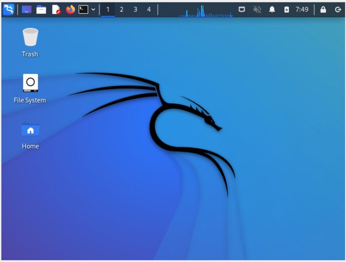 Kali Linux Desktop Install Kali Linux 01 Default Desktop