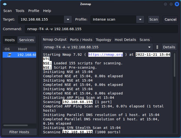 Kali Zenmap Install Kali Linux 02 Zenmap Sample