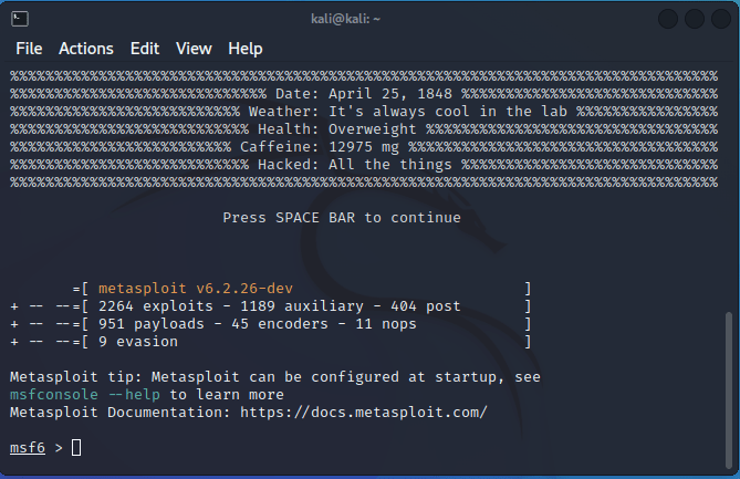 Kali Metasploit Install Kali Linux 04 Metasploit Sample