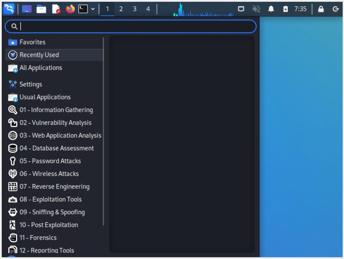 Install Kali Linux 14 Main Menu