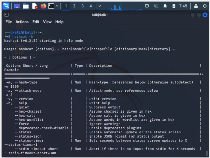 Install Kali Linux 17 Run Hashcat Sample