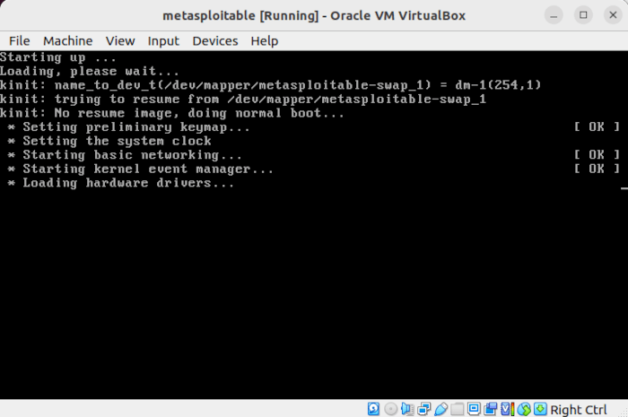 Install Metasploit Linux 20 Loading Metasploitable