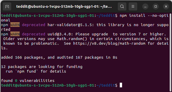 Install Teddit Linux 07 Install Nodejs Binaries