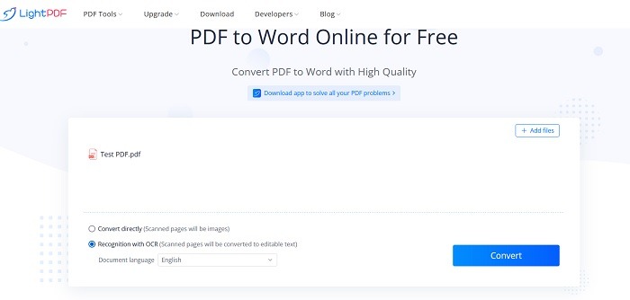 Lightpdf Review Convert File