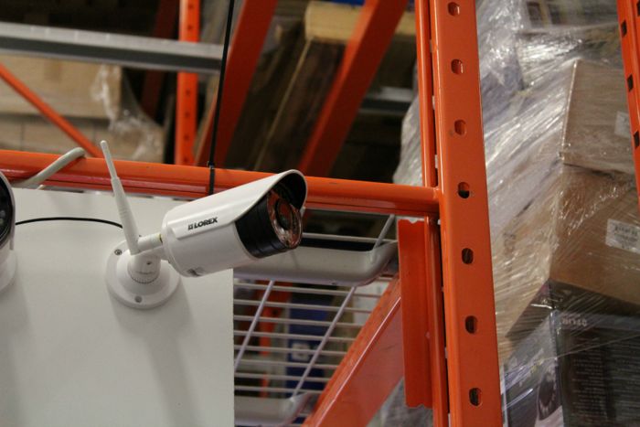 Lorex Wireless Camera In A Warehouse