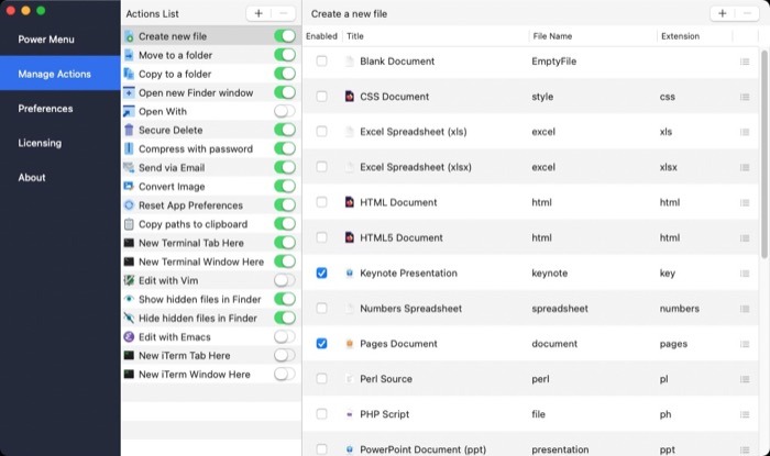 Manage Actions In Powermenu