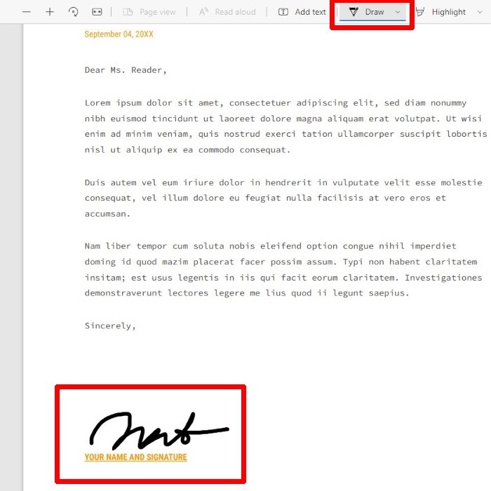 Microsoft Edge File Viewer Sign