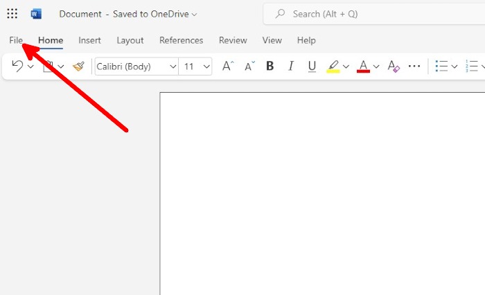 Microsoft Word Web File