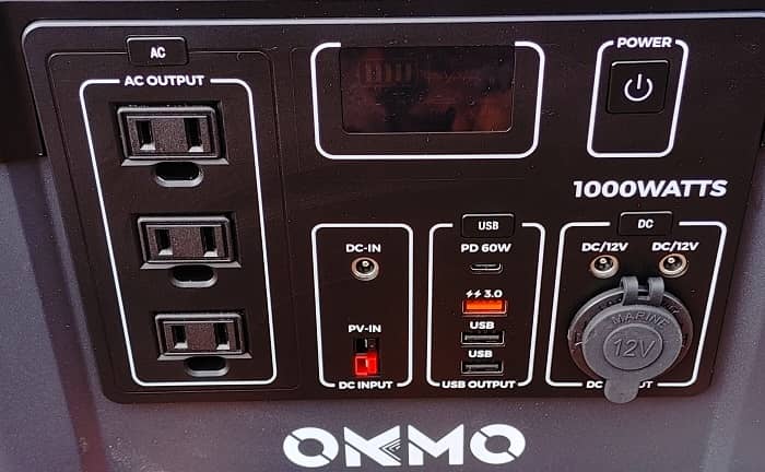 Okmo Solar Generator 1000w Sg1000 Review Ports