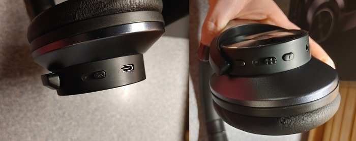 Oneodio A10 Hybrid Anc Headphones Review Buttons