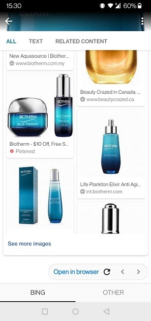 Perform Reverse Image Search Android Sherlock Results