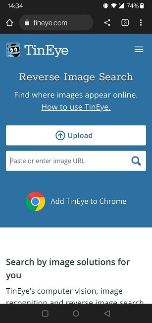 Perform Reverse Image Search Android Tineye Upload