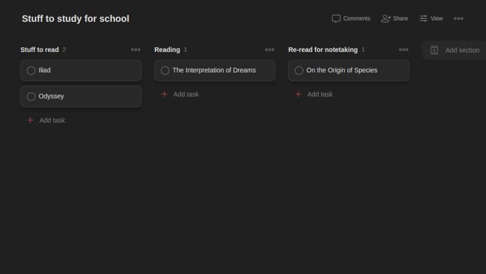 Todoist Board View Kanban Board