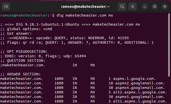 Use Dig Linux 11 Dig Mx Record