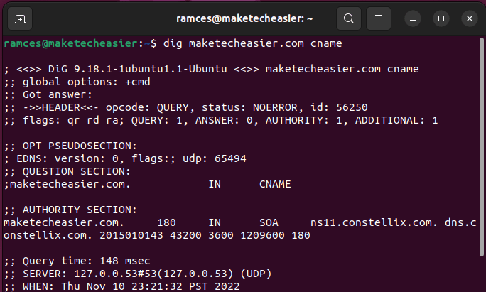 Use Dig Linux 12 Dig Cname Record