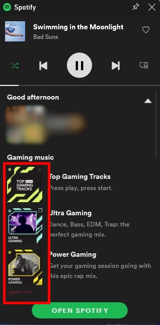 Xbox Game Bar Spotify Expanded
