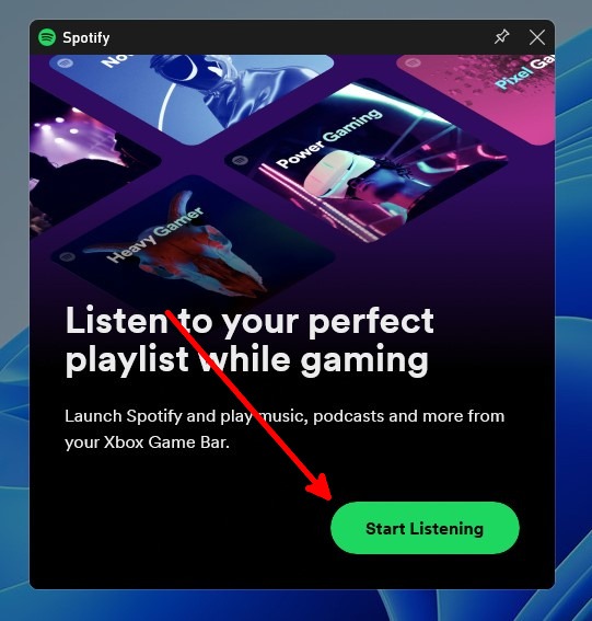 Xbox Game Bar Spotify