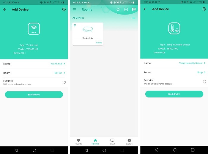 Yolink Smart Wireless Temperature And Humidity Sensor Review Setup