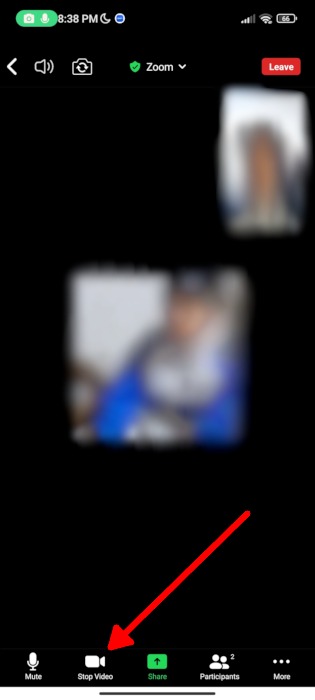 Zoom Mobile App Stop Video