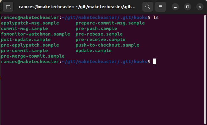 5 Git Hooks 03 Default Hooks Directory