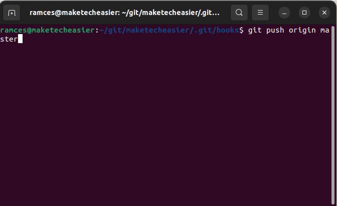 5 Git Hooks 04 Example Git Push
