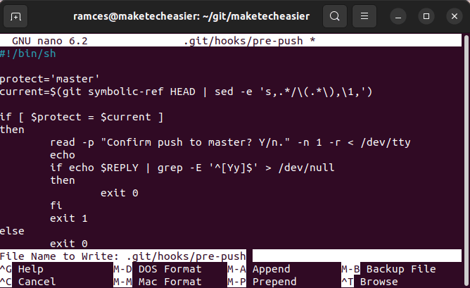 5 Git Hooks 07 Pre Push Hook Filled