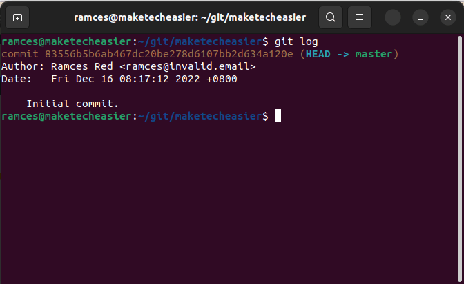 5 Git Hooks 08 Git Log Sample