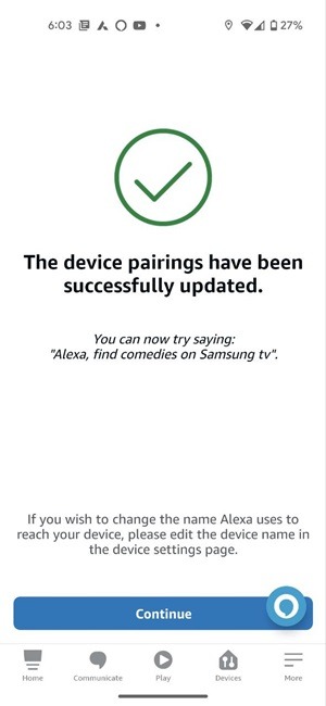 Alexa App Devices Link Confirm