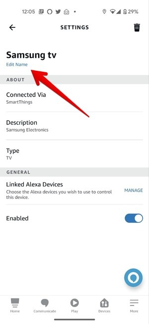 Alexa App Samsung Tv Name Change