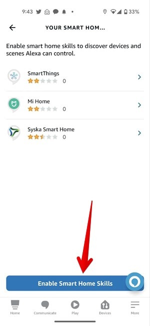 Alexa App Phone Smart Home Skills Enable