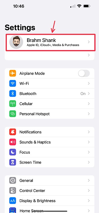 Apple Id Menu Iphone 1